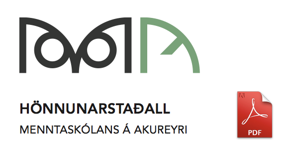 Hönnunarstaðall merkis Menntaskólans á Akureyri